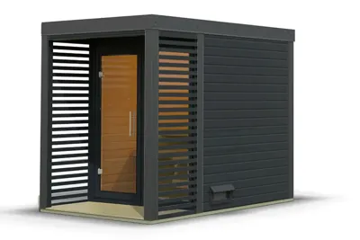 Karibu | Ares 1 Buitensauna | Antraciet-Antraciet