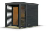 Karibu | Ares 1 Buitensauna | Antraciet-Antraciet - thumbnail