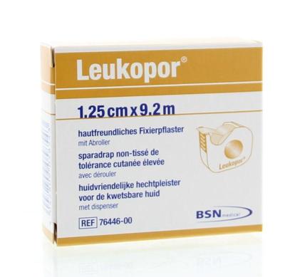 Leukopor Hechtpleister 9.2m x 1.25cm +D 76447 1 Stuks Leukopor Hechtpleister 9.2m x 1.25cm +D 76447 1 Stuks