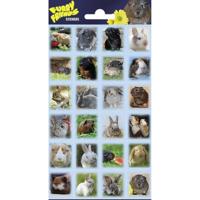 Totum Stickervel pluizige vrienden - thumbnail