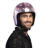 Disco Helm 80s Roze - thumbnail