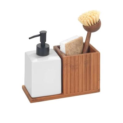 Wenko Afwasmiddel- en zeepdispenser met houder Mera Wenko Afwasmiddel- en zeepdispenser met houder Mera