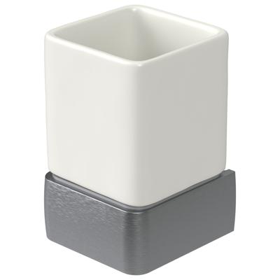 Bekerhouder Haceka Aline Grey 7,4x11,4 cm Keramiek Mat Grijs Haceka