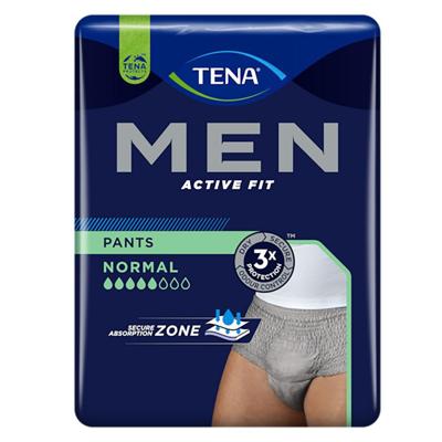 Tena Men Active Fit Pants Normal Grijs L/XL 10 Stuks