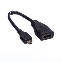 VALUE HDMI High Speed Kabel met Ethernet, HDMI F - Micro HDMI M, 0,15 m - thumbnail