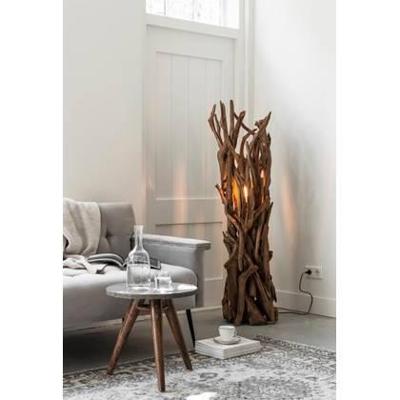 MUST Living Vloerlamp 'Spot' Teakhout, kleur Naturel