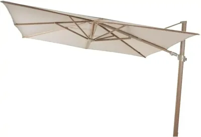 4 Seasons Outdoor zweefparasol siesta premium 300x300cm sand