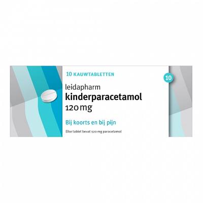 Leidapharm Kind Paracetamol Kauwtabletten 120mg 10st Leidapharm Kind Paracetamol Kauwtabletten 120mg 10st