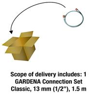 GARDENA 18011-20 Tuinslang Grijs, Turquoise, Oranje 150 cm 1 set(s) - thumbnail