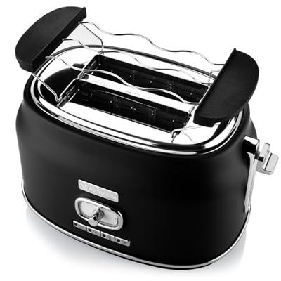 Westinghouse Retro Broodrooster - 2 Sleuven Broodrooster - Zwart Westinghouse Retro Broodrooster - 2 Sleuven Broodrooster - Zwart