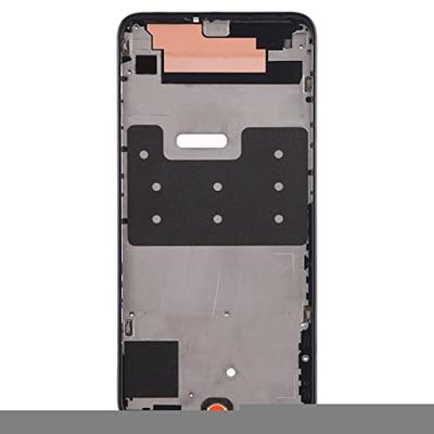 Front behuizing LCD frame bezel plaat voor Huawei P Smart + (2019) (zwart)