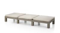 ALLIBERT fauteuil van geweven hars imitatie met kussens - 4 standen - Daytona - Beige - thumbnail