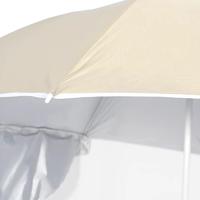 Strandparasol met zijwanden 215 cm zandkleurig - thumbnail
