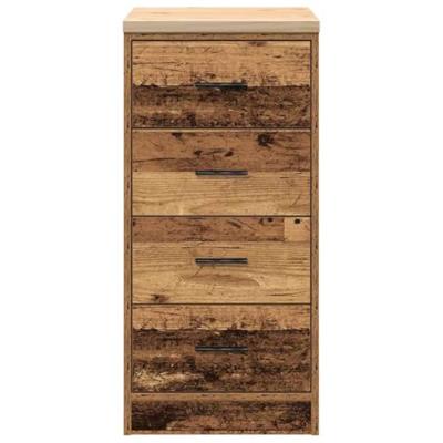 VidaXL Garagekast 40x51x85 cm massief grenenhout oud hout VidaXL Garagekast 40x51x85 cm massief grenenhout oud hout