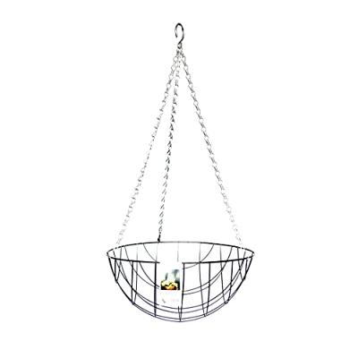 Hanging basket zwart gecoat metaal - M Hanging basket zwart gecoat metaal - M