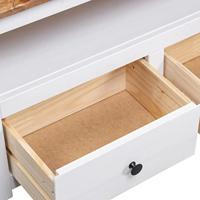 Tv-hoekkast Panama Range 93x49x49 cm massief grenenhout wit - thumbnail