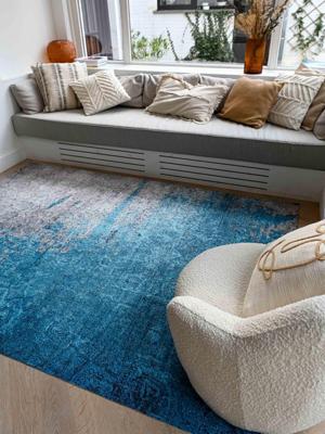 Jackie And The Fish - Vloerkleed Concours Sabalan Teal (outlet) - 200x295 cm