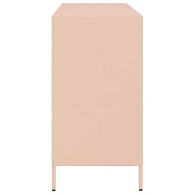 Dressoir 135x39x73,5 cm koudgewalst staal roze