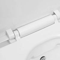 VidaXL Hangend toilet randloos met bidetfunctie keramiek wit - thumbnail