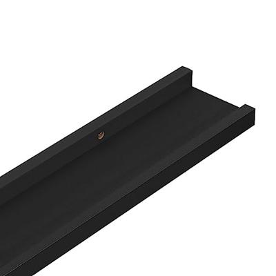 Wandschappen 4 st 60x9x3 cm zwart