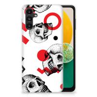 Silicone Back Case Samsung Galaxy A13 | A04s Skull Red - thumbnail