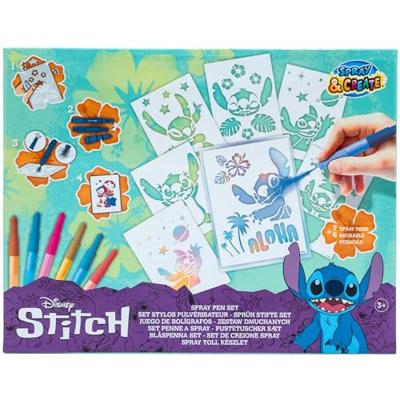 Van Der Meulen Stitch spray pennen met sjablonen 7 kleuren - thumbnail