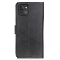 Casecentive Leren Wallet case met sluiting iPhone 13 Mini zwart - thumbnail