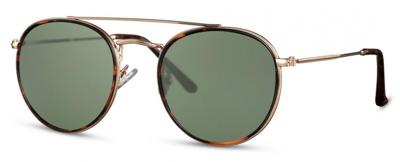 CWI zonnebril piloot/panto unisex cat. 3 goud/groen CWI zonnebril piloot/panto unisex cat. 3 goud/groen