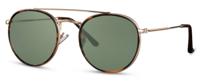 CWI zonnebril piloot/panto unisex cat. 3 goud/groen - thumbnail
