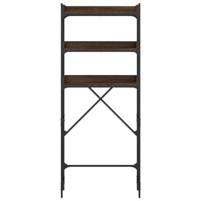 Wasmachinerek 67x25x163 cm bewerkt hout bruineikenkleurig Wasmachinerek 67x25x163 cm bewerkt hout bruineikenkleurig