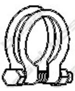 Klemstuk, uitlaatsysteem 250445 - thumbnail