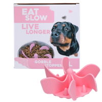 Eat Slow Live Longer Gobble Stopper Roze L - thumbnail