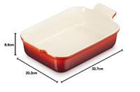 LE CREUSET - Aardewerk - Ovenschaal 26cm 2,40l Kersenrood - thumbnail