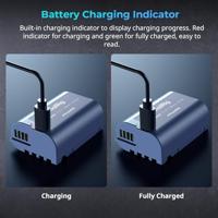 SmallRig 4906 DMW-BLK22 USB-C Rechargeable Camera Battery, blauw - thumbnail