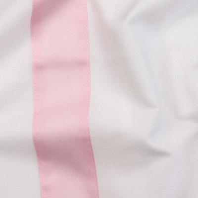 Dommelin Dommelin Dekbedovertrek Listra Satijn 300TC Wit-Lichtroze 240x200/220 cm