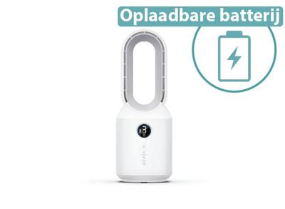 Profile Oplaadbare Tafelventilator - Bladloos Design - Wit Profile Oplaadbare Tafelventilator - Bladloos Design - Wit