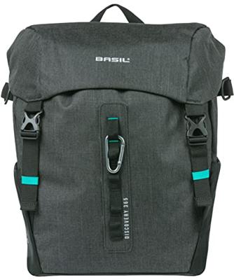 Fietstas Basil Discovery 365D L 20 liter 30 x 17 x 36 cm - zwart melee - thumbnail