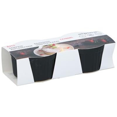 Alpina Mini ovenschaal zwart 2 stuks Alpina Mini ovenschaal zwart 2 stuks