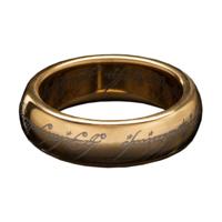Lord of the Rings Tungsten Ring The One Ring (gold plated) Size 8 - thumbnail