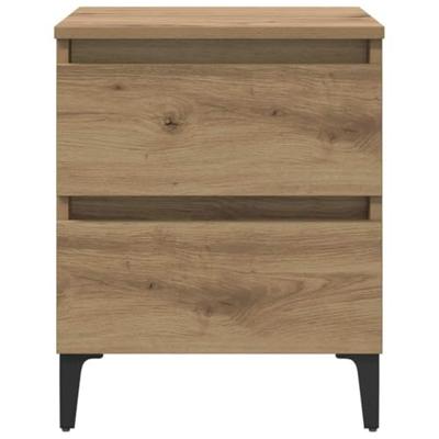 Bedkasten 2 stuks Ambachtelijk Eiken 40x35x50 cm Geengineerd Hout