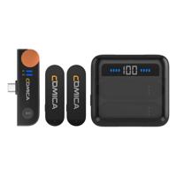 Comica 2,4GHz Draadloze smartphone microfoon 2 zenders USB-C - thumbnail