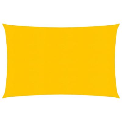 VidaXL Zonnezeil 160 g/m² 2,5x4,5 m hdpe geel