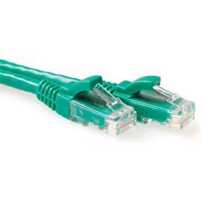 ACT IB2752 U/UTP CAT6A Patchkabel Snagless Groen - 25 cm