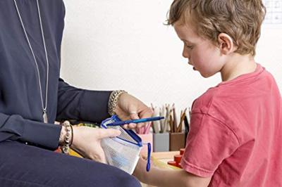 Opbergtas Tarifold met rits 250x115mm PVC blauw | 8 stuks