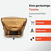 Fietstas New Looxs Odense Single 17,5 liter 32 x 16 x 38 cm - zwart - thumbnail