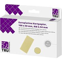TRU COMPONENTS Euro Platenspeler zonder koperlaag Bakeliet (L x B) 100 mm x 50 mm 35 µm pitch 2,54 mm Inhoud 4 stuks - thumbnail