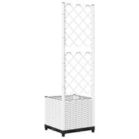 VidaXL Plantenbak met latwerk 40x40x136 cm polypropeen - thumbnail