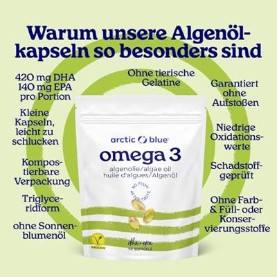 Omega 3 Algenolie DHA + EPA - 90 capsules