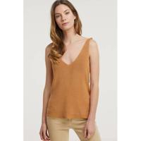 ICHI top met glitters oranje - thumbnail