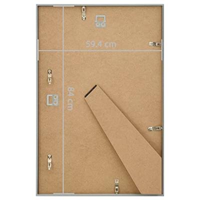 VidaXL Fotolijsten 5 st voor wand of tafel 59,4x84 cm mdf zilverkleur